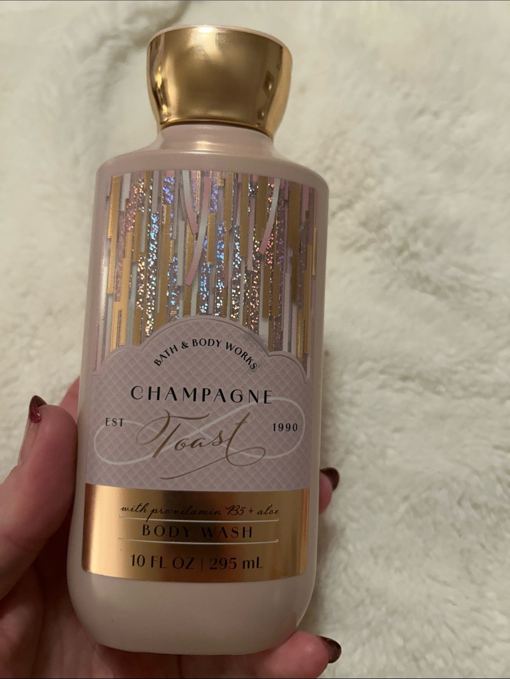 Bath & Body Works Champagne Toast Body Wash - Pink & Gold Bottle